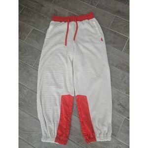Free People Movement Cuddle Up Jogger Lounge Pants Womens Sweatpants M Red Ivory
